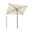 SONGMICS Balcony Umbrella, Rectangular, Tiltable, Gray