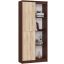 Office shelf CLP R80, 8 shelves, brown/oak color, 80 × 180 × 35 cm