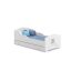 Детская кровать Michas с выдвижным ящиком и матрасом 144 см x 75 см x 63 см, плюшевый мишка.