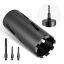 Deimantinė gręžimo karūnėlė VEVOR, M16, 3 adapteriai, Ø 102 × 241 mm