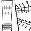 Clothes rack, 9 hooks, 3 shelves, 68.8 × 187 × 35.2 cm