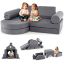 Modulinė vaikiška sofa 145x71x46cm., pilkos spalvos