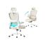 Ergonomic office chair with mesh fabric and foldable armrests, black