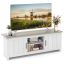 TV staliukas 145x39,5x49,5cm., baltos/šviesiai rudos spalvos