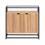 Комод 81x35x78см., светло-коричневого/черного цвета