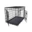 Металлическая двухдверная клетка для собак 106 x 77,5 x 70 см, размер XXL, черная