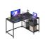 Corner computer desk VASAGLE LWD135BE01, 110 × 80 × 76 cm