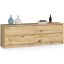 Chest of drawers K160, 4 drawers, brown, 160 × 55 × 40 cm
