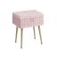 SONGMICS LOM505 Cosmetic Pouf, With Storage Box, 30 × 40 × 50 cm