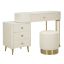 SHARON vanity table with pouf, 120 × 75 × 40 cm