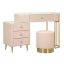 SHARON vanity table with pouf, 120 × 75 × 40 cm