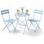 Outdoor furniture set ORION, table and 2 chairs, blue