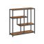 Полка 30x100x103см., черно-коричневая