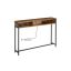 Консольный столик 25x120x81,1см., коричневый/черный