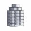 Коробки для обуви 18 штук 33,5x23,2x14,3см., темно-синие