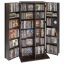 Media storage cabinet VEVOR KLDS-09, 6 shelves, Brown, 61 × 127 × 36.8 cm