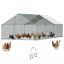 Metalinis vištidės aptvaras VEVOR JD362, 3 × 6 × 2 m