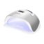 Nagų lempa Glow F2, 57 LED diodai, Sidabrinė, 22,5 × 11 × 20 cm