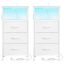 Naktinis staliukas SONGMICS, 2 stalčiai ir atviras skyrius, Juoda, 39,6 × 75,9 × 30 cm
