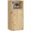 Wall-mounted bathroom cabinet VAMI W35, 1 door, brown/beige, 35 × 80 × 30 cm