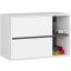 Wall-mounted bathroom cabinet VAMI W90, 2 drawers, white/gray, 90 × 60 × 45.5 cm