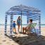 Beach gazebo VEVOR SSCA-01, with side wall, Blue, 183 × 183 × 229 cm