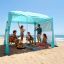 Beach gazebo VEVOR SZ005, with side wall, 240 × 240 × 240 cm