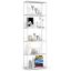 Freestanding shelf, 6 shelves, white, 60 × 192 × 32 cm