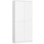 Free-standing shelf AkordV2 CLP R80, with doors, white, 80 × 180 × 35 cm