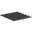 Pavėsinės stogas Outsunny 250x255x6cm., tamsiai pilkos spalvos