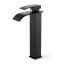 Washbasin faucet EVIO, high cascade, black