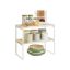 Prieskonių lentynėlės SONGMICS HOME KCS051N01, 2 vnt, Smėlio/balta