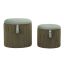 Pouf set Bolzano, 2 pcs. with storage compartments, Ø 38 × 38 cm; 32 × 32 × 28 cm