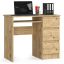Desk A-6 CLP, right, 3 drawers, oak color, 90 × 77 × 50 cm