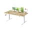 VASAGLE Height-Adjustable Desk, 3 Memory Buttons, Brown, 160 × 72–120 × 80 cm