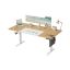 SONGMICS Height-adjustable desk, 4 memory positions, Oak/white