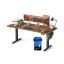 SONGMICS Height-Adjustable Desk, 4 Memory Positions, Brown
