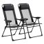 Rinkinys iš 2 sodo kėdžių Outsunny 62x70x109cm., juodos/pilkos spalvos