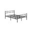 Metalinis dvigulės lovos rėmas 140x190 cm RMB063B01
