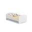Детская кровать Luk с матрасом и защитным бортиком 164 см x 85 см x 63 см