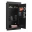 Sieninis seifas VEVOR SS-710QRDZ, 3 lentynos, juodas, 102 × 370 × 630 mm