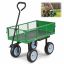 Sodo vežimėlis VEVOR TC-500, Su sėdyne, Žalia, 86 × 46 × 22,5 cm