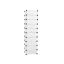 Plastikinė batų lentyna, 10 skyrių, baltos spalvos
