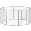 Dog enclosure PawHut 160x160x100cm., silver color