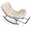 Rocking chair VASAGLE, with footrest, 118 × 85 × 85 cm