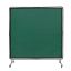 Suvirinimo ekranas su rėmu, 1,8x1,8 m, žalias, vinilo, ratukai