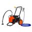 Diafragminis beoris dažų purkštuvas, 1700 W, 3000 PSI, su vežimėliu ir prailginimo strypu