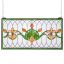 Vitražo lango plokštė, 810x433 mm, tiffany stiliaus, pakabinama