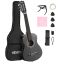 Klasikinė medinė gitara 780 mm su priedais, juoda, pradedantiesiems