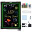 LED rašymo lenta su apšvietimu, 40x30 cm, trinama